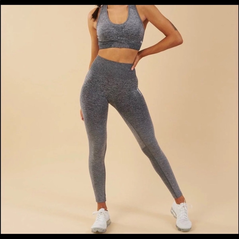 Ombré gray leggings